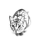 La nouvelle collection de boucles d'oreilles avec des images de chats de race