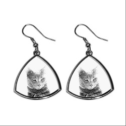 Chartreux - La nouvelle collection de boucles d'oreilles avec des images de chats de race