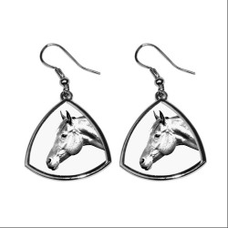 Quarter Horse- La nouvelle collection de boucles d'oreilles avec des images de chevals de race
