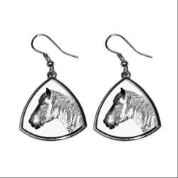 Belgian horse, Belgian draft horse, collection of earrings with images of purebred horse, unique gift