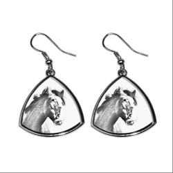 Clydesdale, collection of earrings with images of purebred horse, unique gift