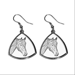 Bay , collection of earrings with images of purebred horse, unique gift