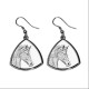 Giara horse, collection of earrings with images of purebred horse, unique gift