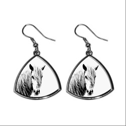 Giara horse, collection of earrings with images of purebred horse, unique gift