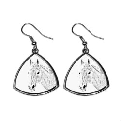 Orlov Trotter, collection of earrings with images of purebred horse, unique gift