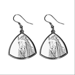 Pintabian, collection of earrings with images of purebred horse, unique gift