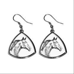 Zweibrücker, collection of earrings with images of purebred horse, unique gift