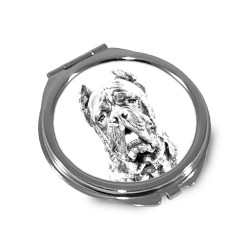 Mastín italiano - Espejo de bolsillo con una imagen de perro.