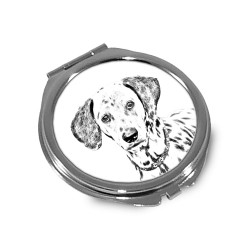 Dalmata - Specchietto tascabile con immagine di cane.