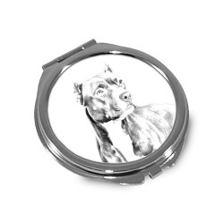 American Pit Bull Terrier - Pocket mirror with the image of a dog.
