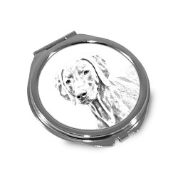 Weimaraner - Pocket mirror with the image of a dog.