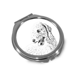 Bedlington terier - Pocket mirror with the image of a dog.