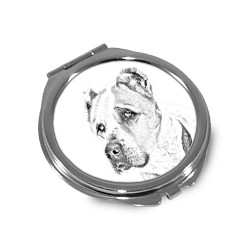 Berger d'Asie Centrale - Miroir de poche avec l'image d'un chien.