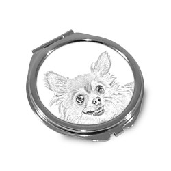 Chihuahua - Pocket mirror with the image of a dog.