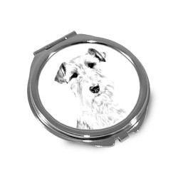Fox Terrier - Espejo de bolsillo con una imagen de perro.