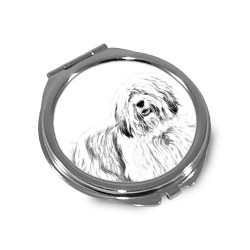 Berger des Tatras - Miroir de poche avec l'image d'un chien.
