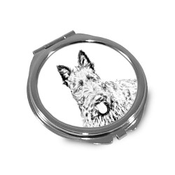 Scottish Terrier - Pocket mirror with the image of a dog.
