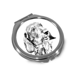 Bassotto - Specchietto tascabile con immagine di cane.