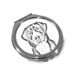 Greater Swiss Mountain Dog - Pocket mirror with the image of a dog.