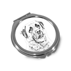 Anatolian Shepherd- Pocket mirror with the image of a dog.