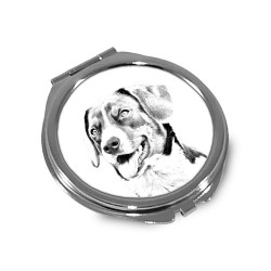 Appenzeller Sennenhund - Taschenspiegel mit einem Bild eines Hundes.