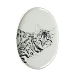 Bengal- płytka ceramiczna, nagrobkowa z wizerunkiem kota