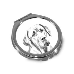 Boholmer - Pocket mirror with the image of a dog.