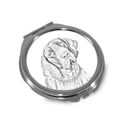 Braque italien - Miroir de poche avec l'image d'un chien.