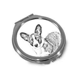 Cardigan Welsh Corgi - Pocket mirror with the image of a dog.