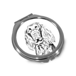 German Longhaired Pointer - Pocket mirror with the image of a dog.