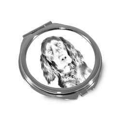 Gordon Setter - Pocket mirror with the image of a dog.
