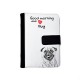 Pug - Notebook with the calendar of eco-leather with an image of a dog.