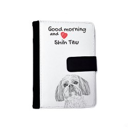 Shih Tzu - Carnet calendrier en éco-cuir avec l'image d'un petit chien.