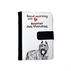 Flandres Cattle Dog - Notebook with the calendar of eco-leather with an image of a dog.
