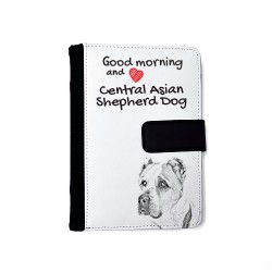 Central Asian Shepherd Dog - Notebook with the calendar of eco-leather with an image of a dog.
