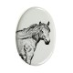 Basque Mountain Horse- płytka ceramiczna, nagrobkowa