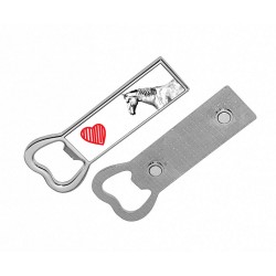 Selle français- Metal bottle opener with a magnet for the fridge with the image of a horse.