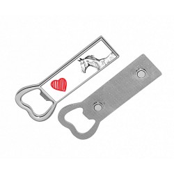 Zweibrücker- Metal bottle opener with a magnet for the fridge with the image of a horse.