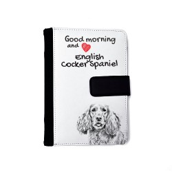 Cocker spaniel anglais - Carnet calendrier en éco-cuir avec l'image d'un petit chien.
