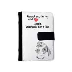 Jack Russell Terrier - Notebook with the calendar of eco-leather with an image of a dog.