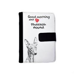 Pharaoh Hound - Notebook with the calendar of eco-leather with an image of a dog.