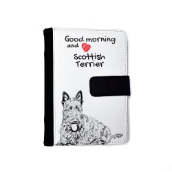 Scottish Terrier - Notebook with the calendar of eco-leather with an image of a dog.