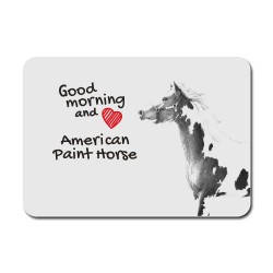 American Paint Horse, Mauspad mit einem Bild eines Pferdes.
