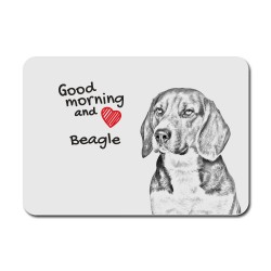 Beagle, Tapis de souris avec l'image d'un chien.