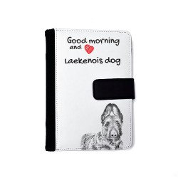 Laekenois - Notebook with the calendar of eco-leather with an image of a dog.