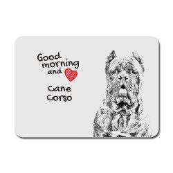 Cane Corso, Italienischer Corso-Hund,Mauspad mit einem Bild eines Hundes.