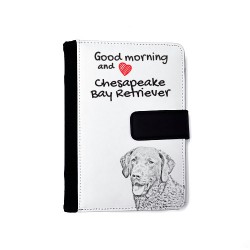 Chesapeake Bay retriever - Notebook with the calendar of eco-leather with an image of a dog.