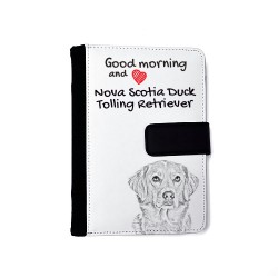 Nova Scotia duck tolling retriever - Notebook with the calendar of eco-leather with an image of a dog.