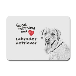 Labrador Retriever,Mauspad mit einem Bild eines Hundes.