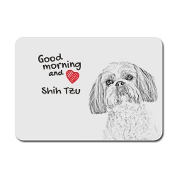 Shih Tzu, A mouse pad with the image of a dog.